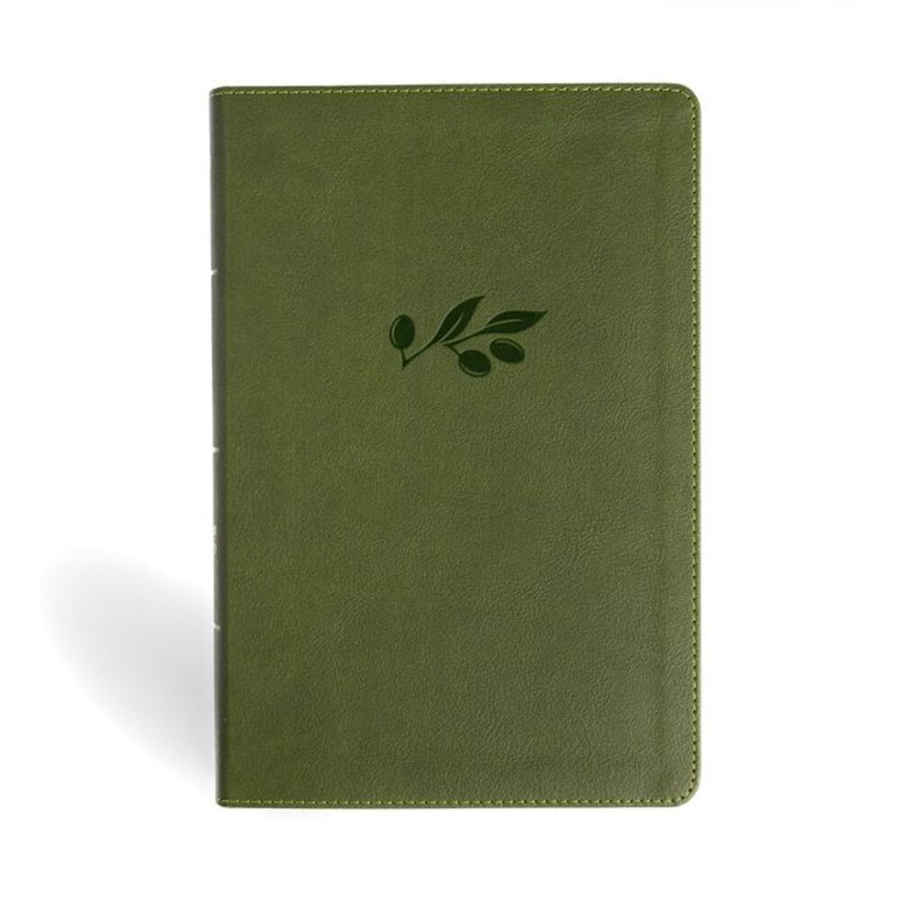NASB Giant Print Reference Bible, Olive Leathertouch -- Holman Bible Publishers